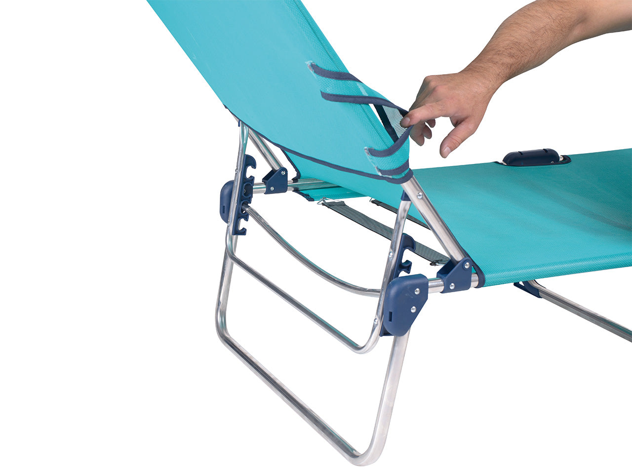 Lettino prendi sole in alluminio 68x67x150cm$
