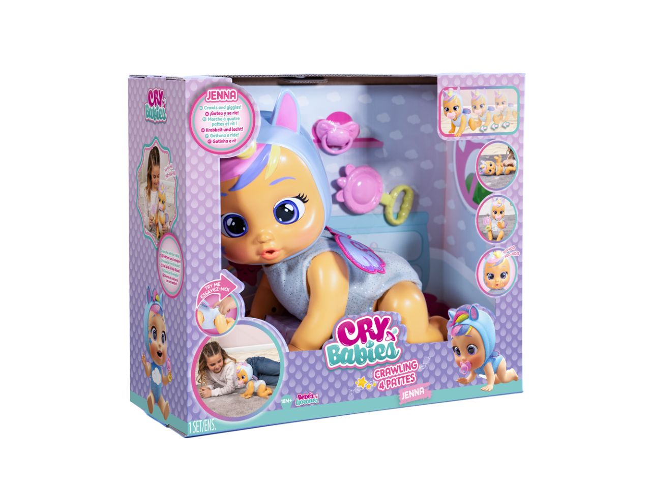 Cry Babies Crawling Jenna Bambola Interattiva - IMC Toys