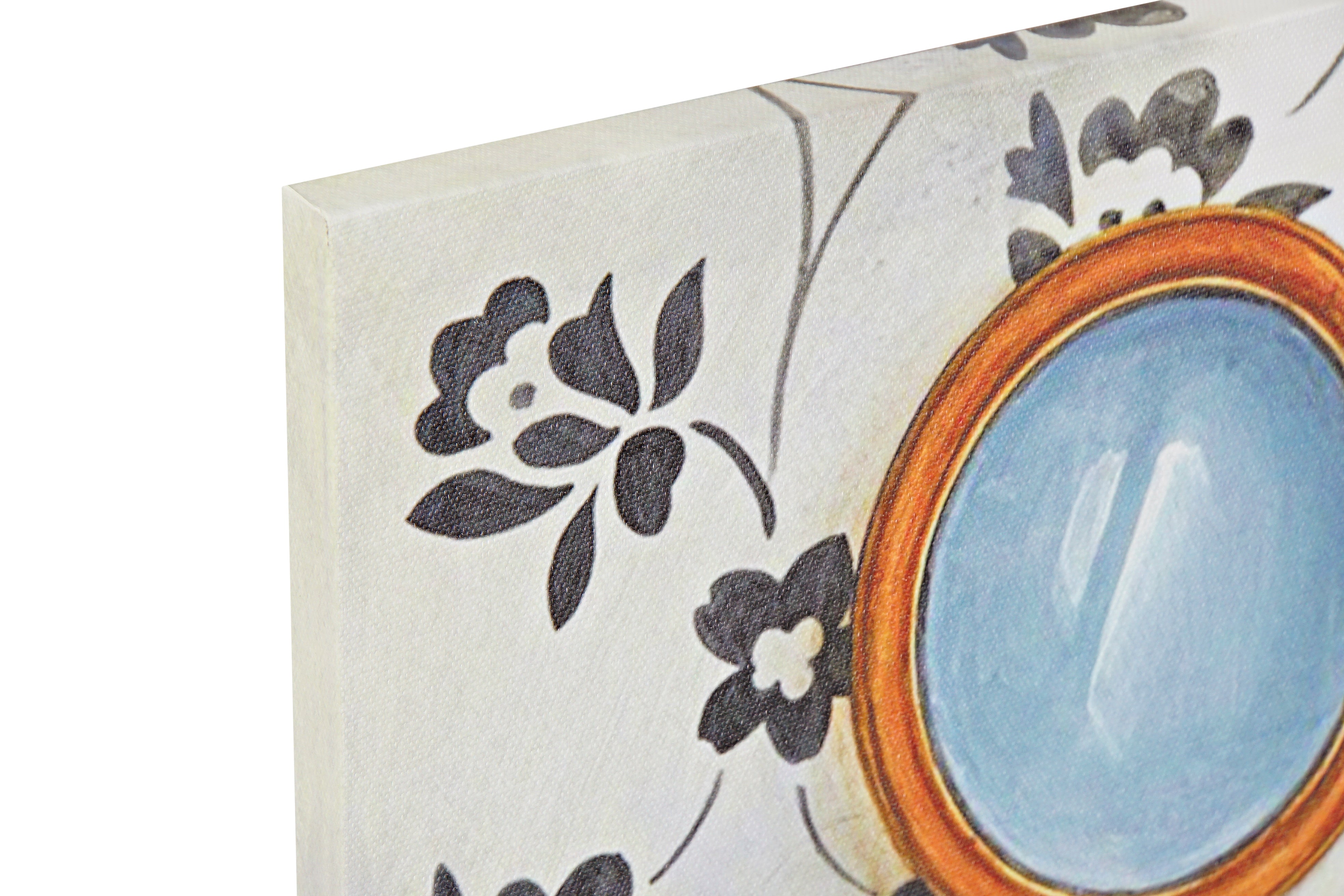 Quadro tela in mdf 30x1,8x40cm decoro toilette in 3 modelli assortiti