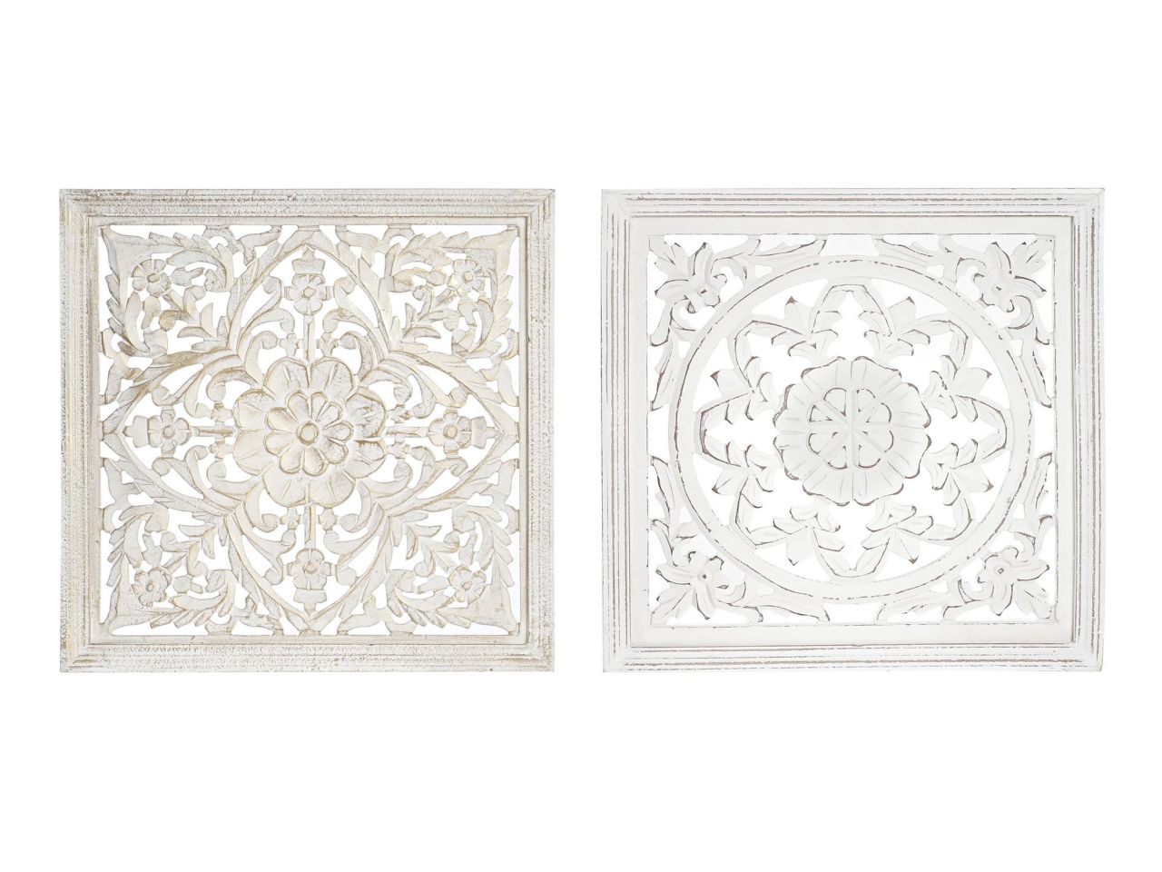 Decorazione per parete 40x40x2cm in mdf con decoro mandala in 2 assortimenti