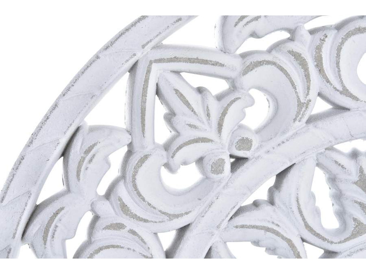 Decorazione rosone da parete boho bianco 30x2 cm - Item