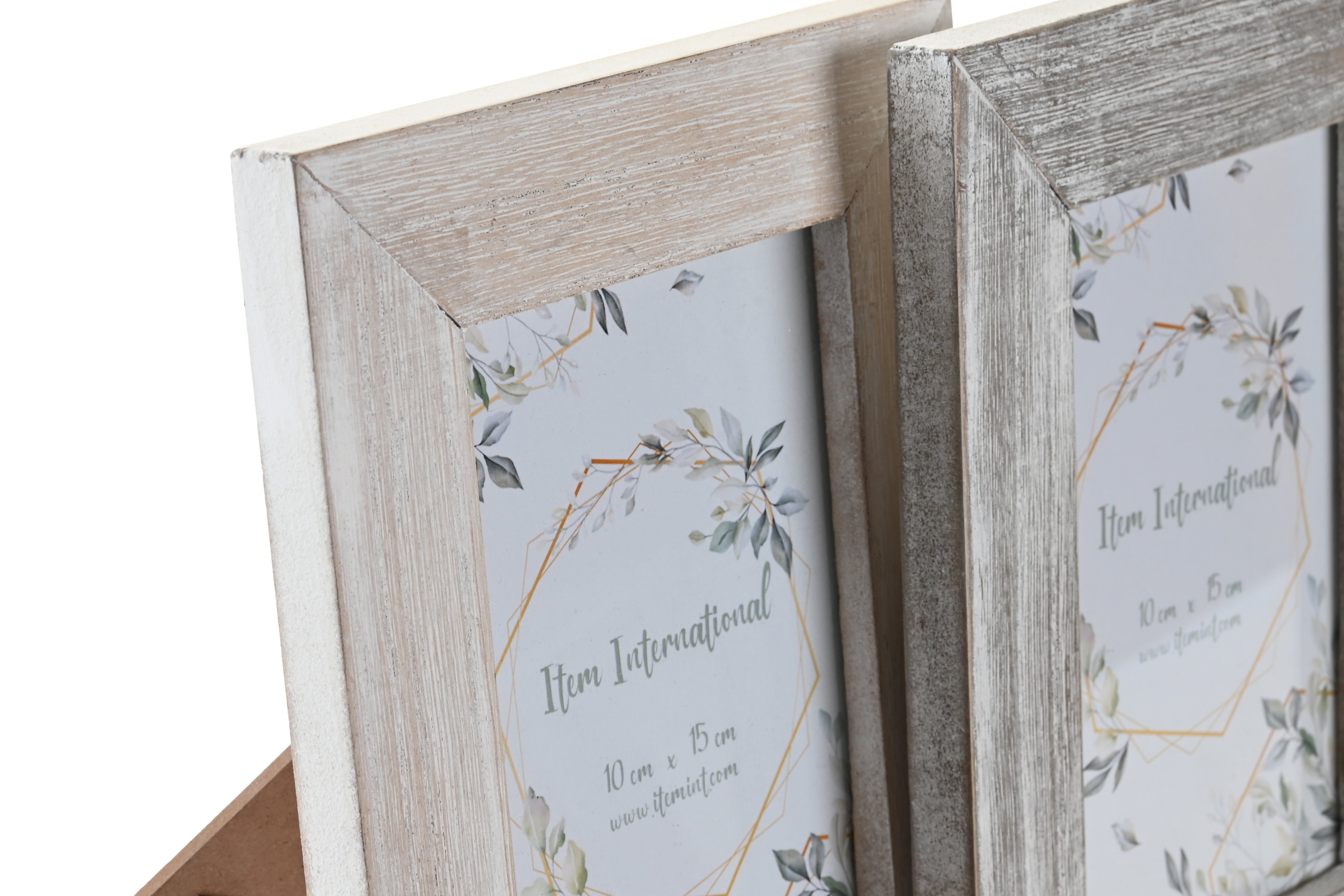 Cornice foto 10x15cm in mdf e cristallo 15x1,5x20cm in 2 modelli assortiti