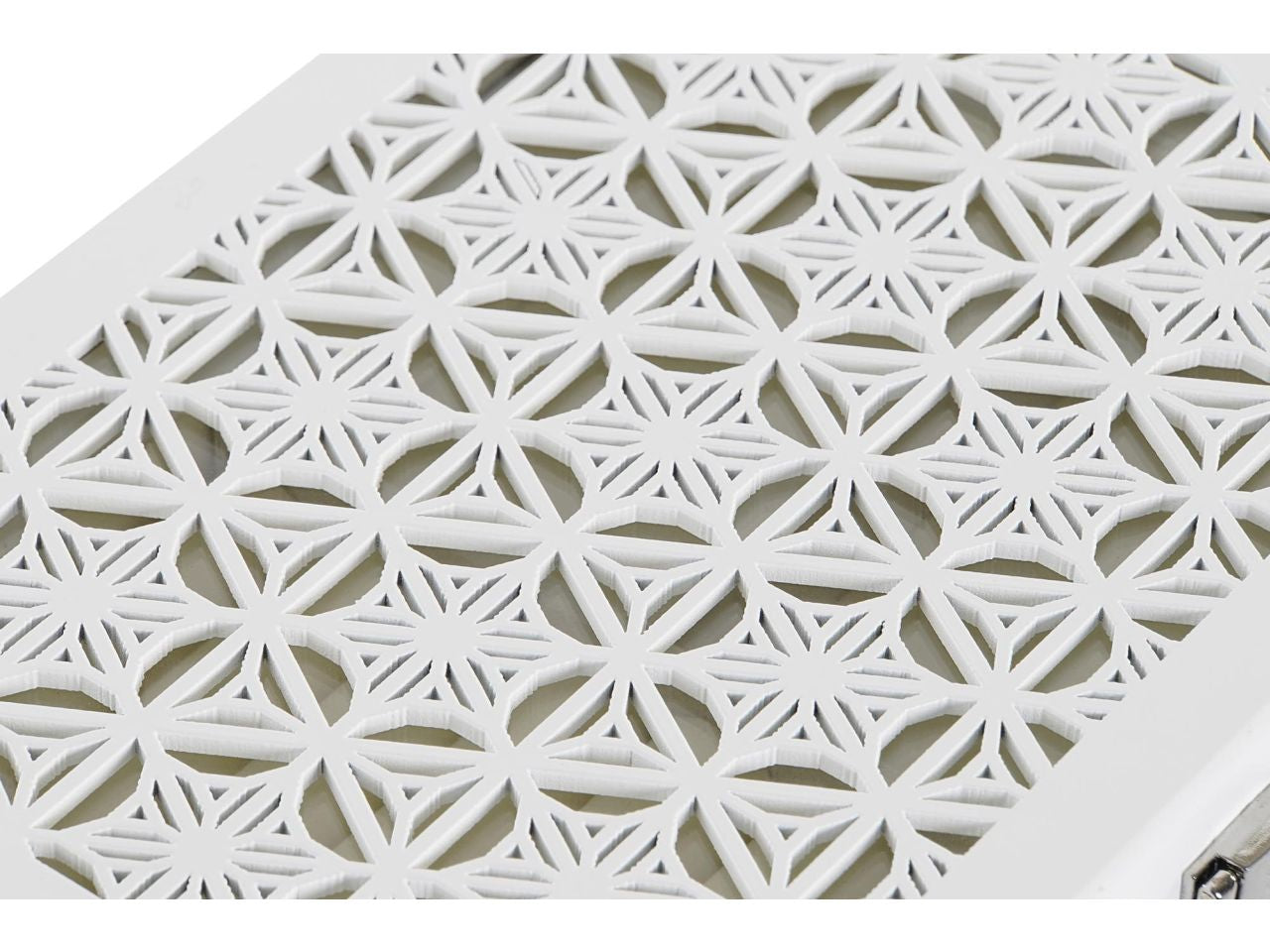 Porta gioie in mdf 22x16x10cm avorio