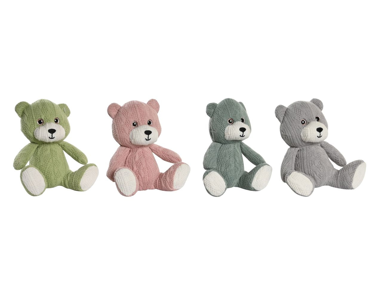 Peluche orsacchiotto in poliestere 10x10x14cm 4 modelli assortiti