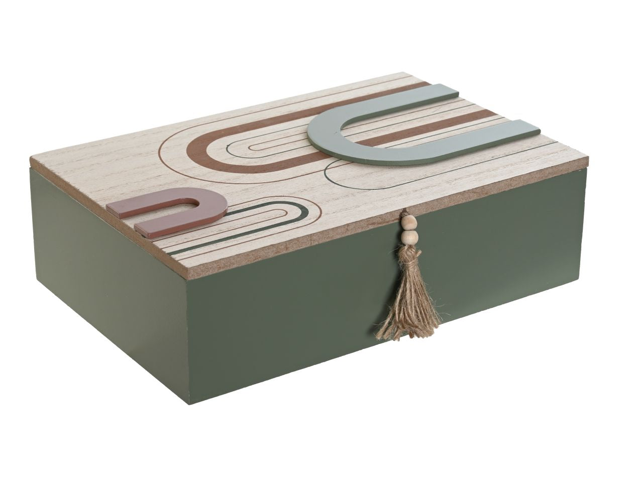 Scatola in mdf 24x16x7cm multicolor