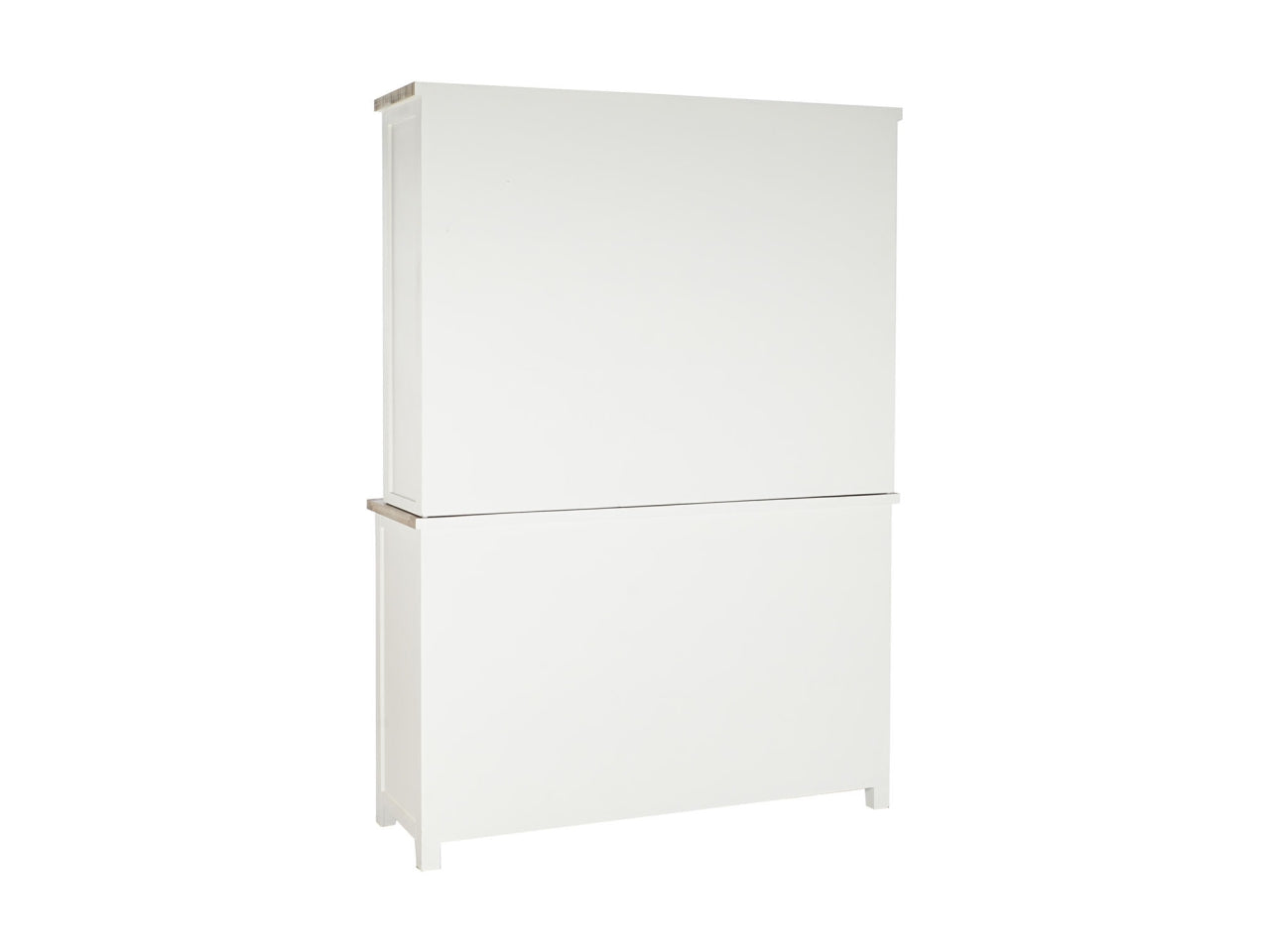 Vetrina in paulownia e cristallo misura 141,5x44x199cm con 3 cassetti