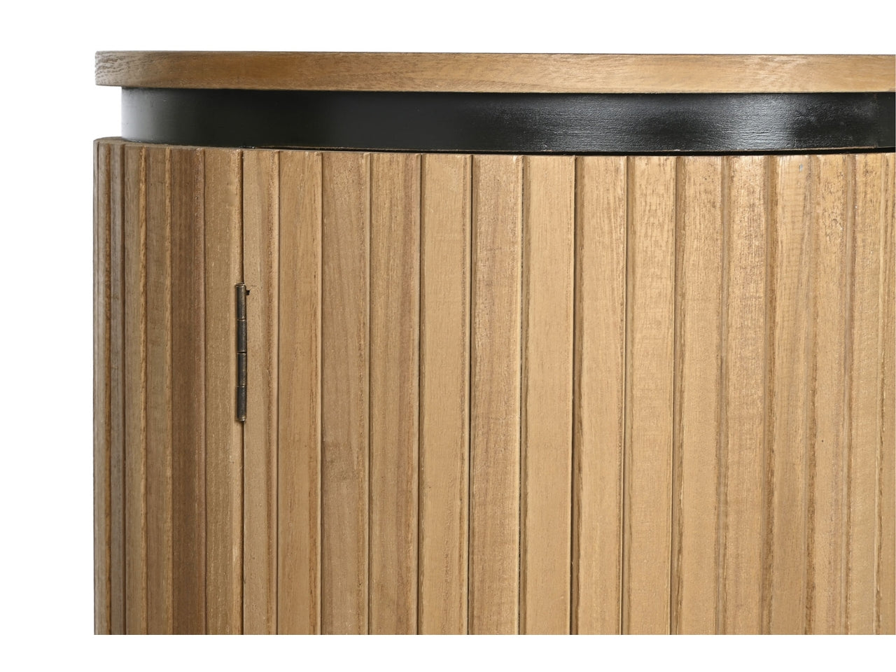 Mobile porta tv in paulownia e metallo misura 180x40x55cm colore naturale