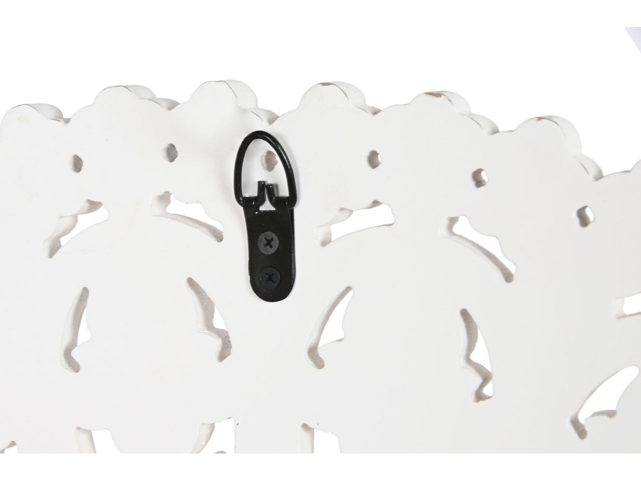 Decorazione rosone da parete in mdf boho bianco 89x1,5 cm - Item