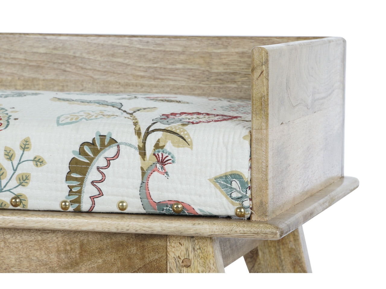 Cassapanca cotone e mango misura 114x40,6x53cm con 1 cassetto