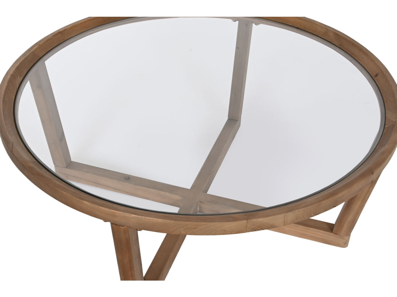 Mesa cafe in abete cristallo misura 100x100x43cm colore naturale