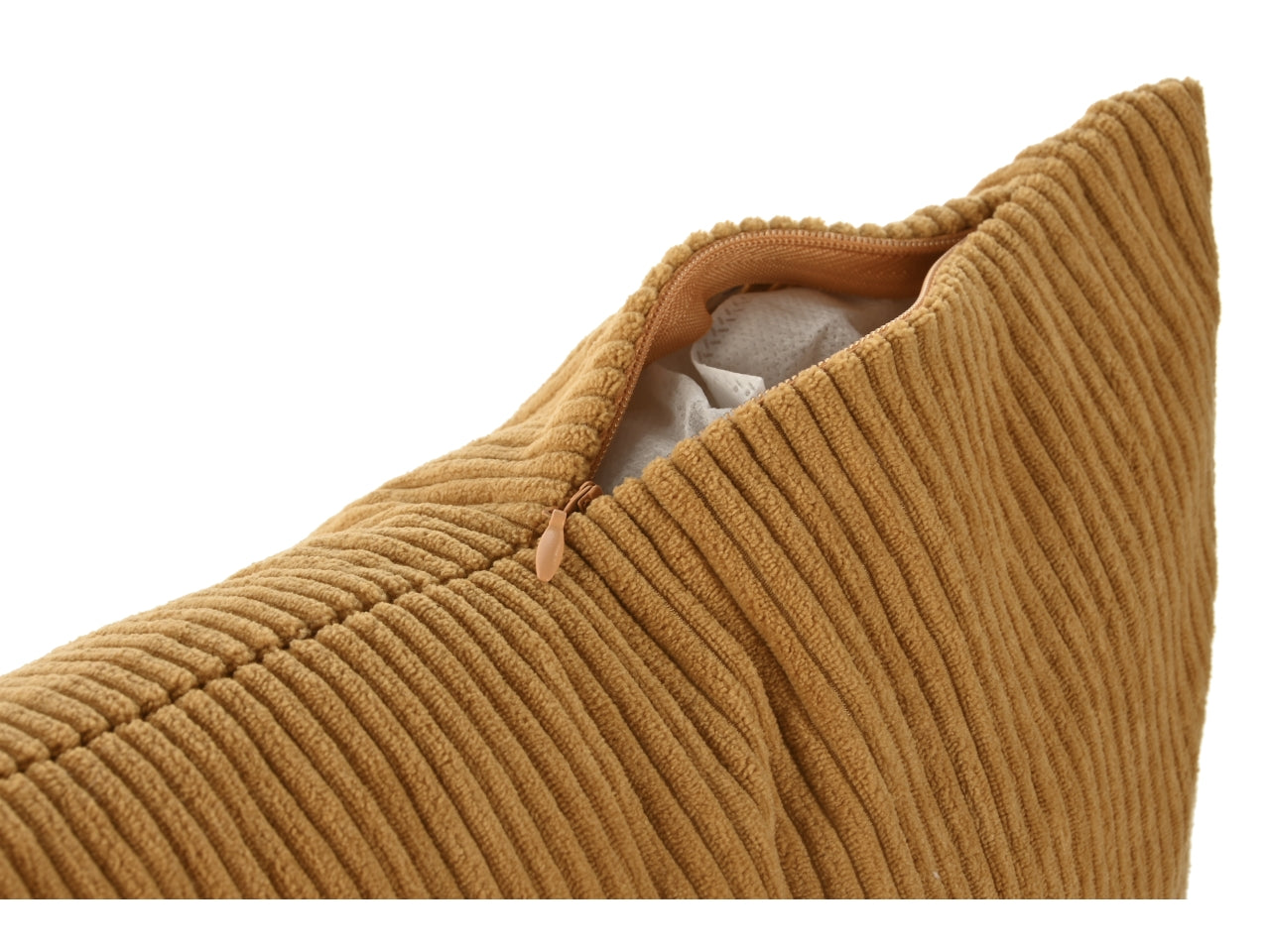 Cuscino in poliestere misura 45x15x45cm colore senape