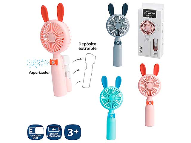Ventilatore ricaricabile 22cm 130968