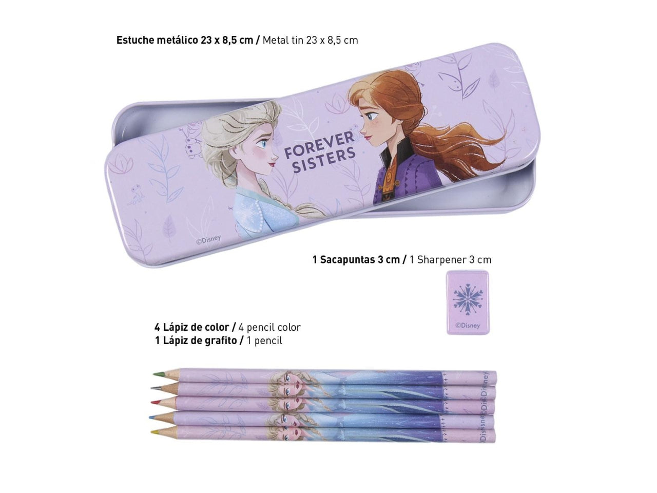 Set cancelleria scolastica per bambina Disney Frozen, per colorare e disegnare - Cerdà