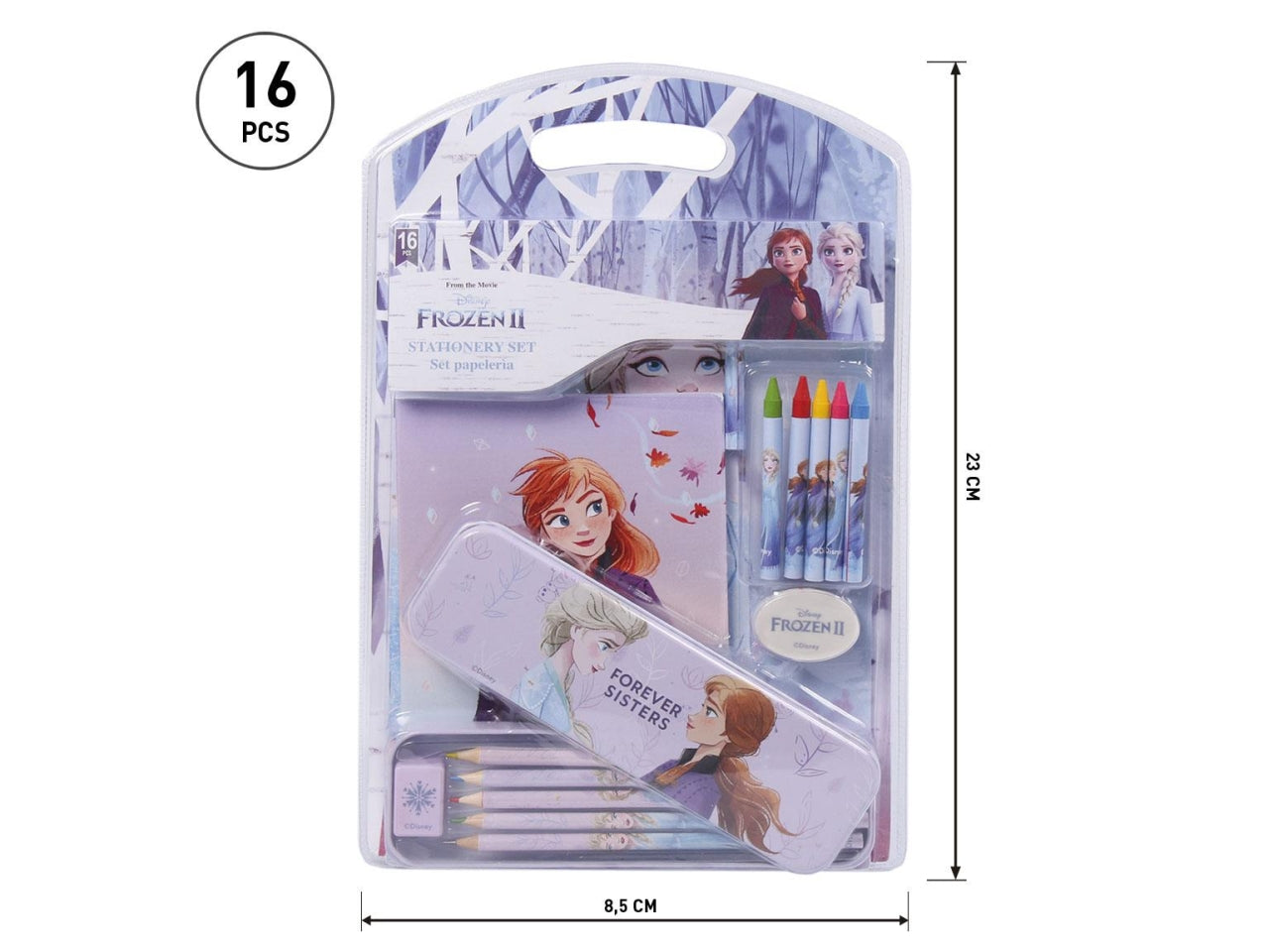 Set cancelleria scolastica per bambina Disney Frozen, per colorare e disegnare - Cerdà
