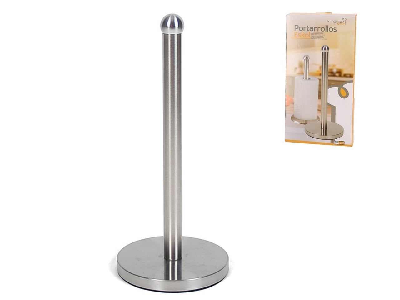 Portarotolo acciaio inossidabile 34cm - Kitchen&go