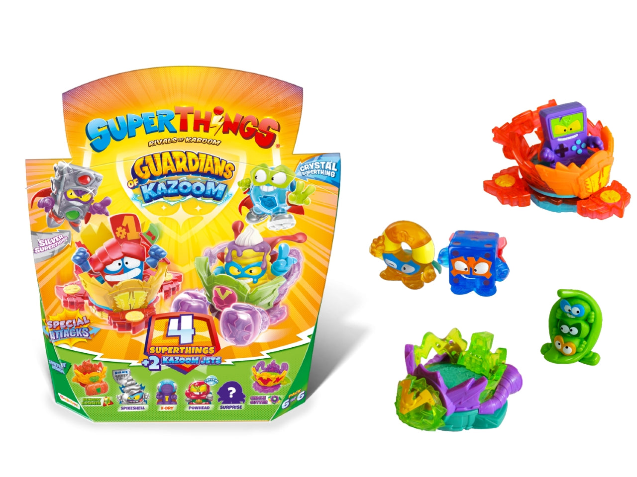 Superthings guardian of kazoom set da 4 personaggi