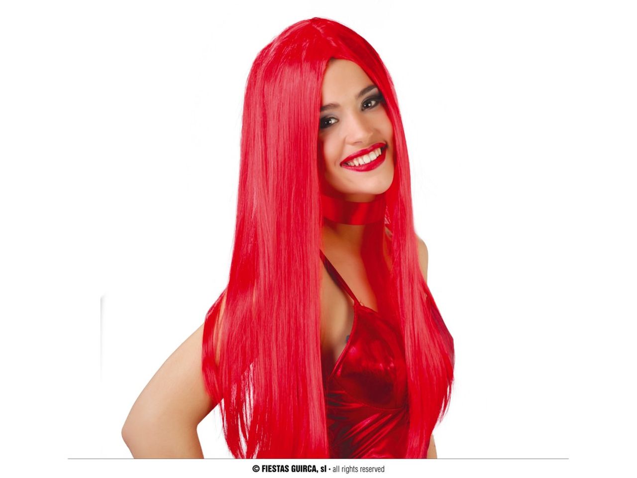 Parrucca lunga rossa