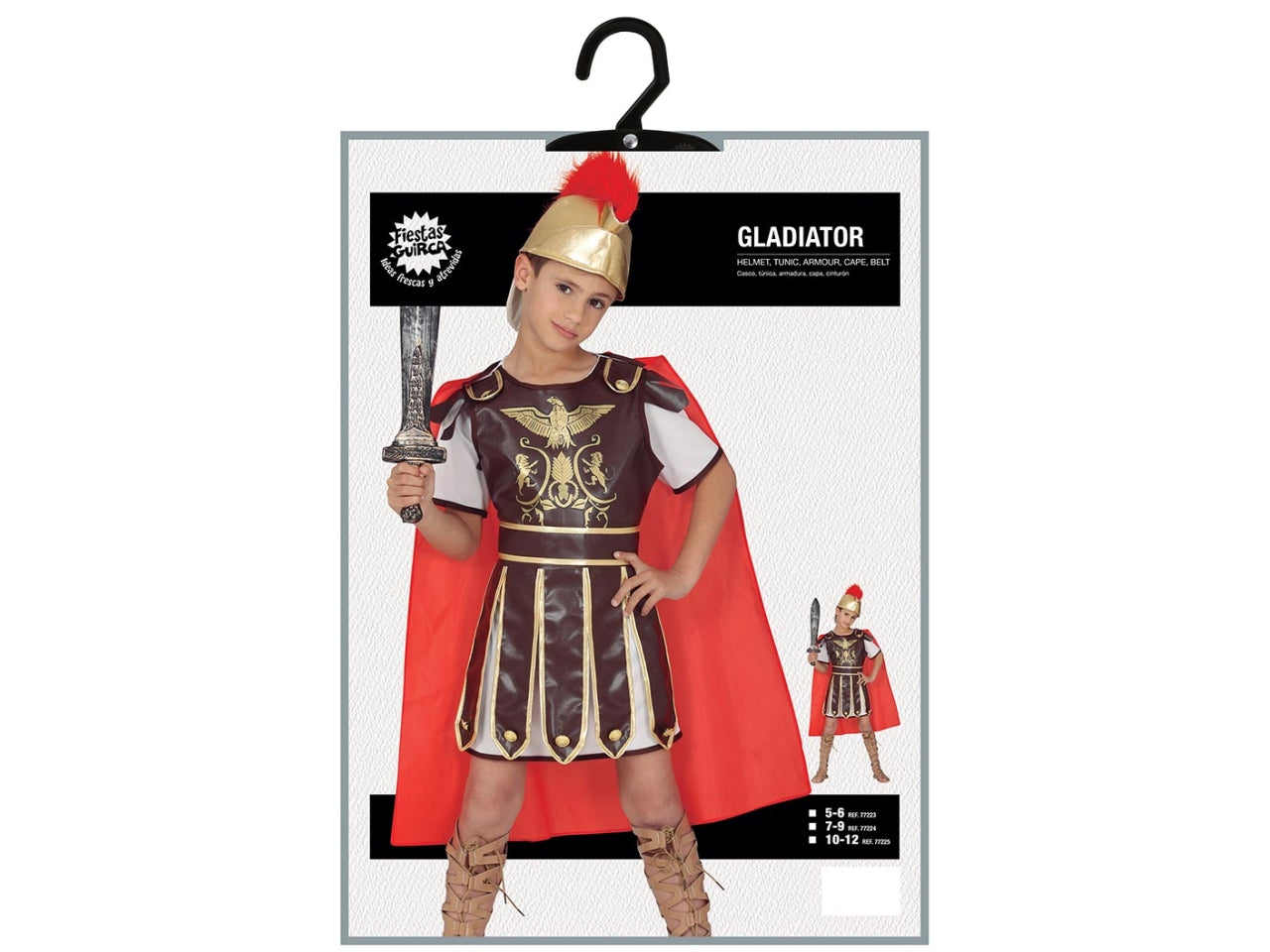 Costume gladiatore 10/12 anni