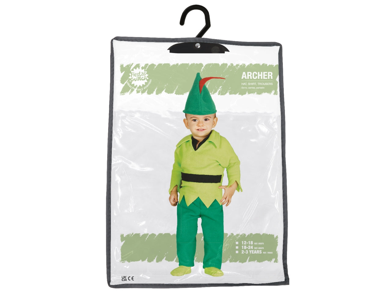Costume arquero toddler 2-3 anni