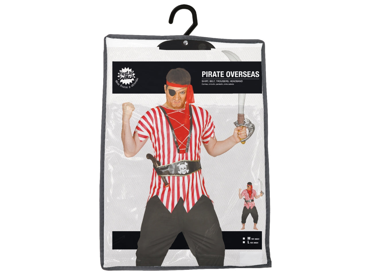 Costume pirata de ultramar adulti taglia m 48-50