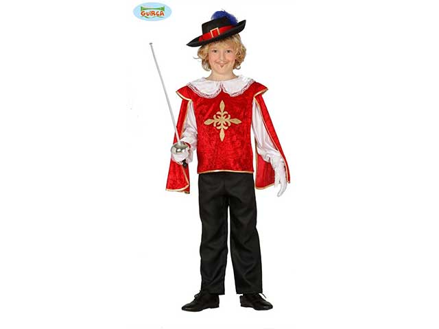 Costume da moschettiere da bambina taglia 5-6 anni
