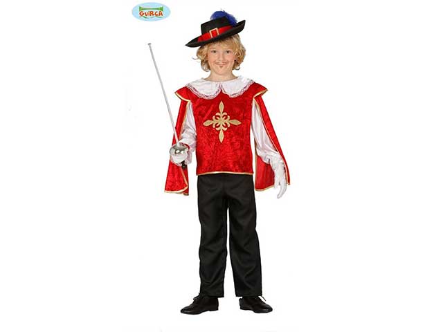 Costume da moschettiere da bambino taglia 7-9 anni