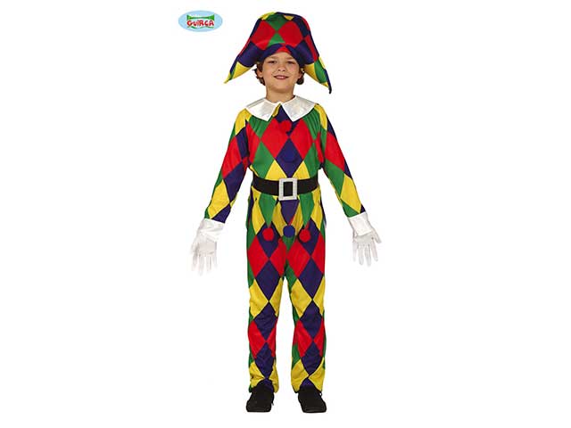 Costume da arlecchino taglia 7-9 anni