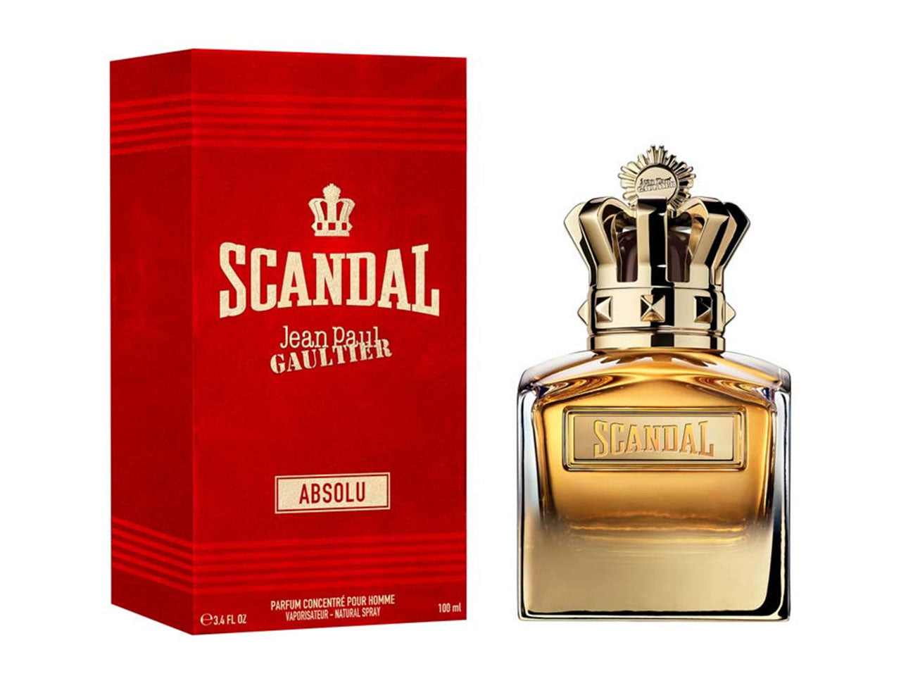Jean paul gaultier scandal absolu parfum concentre pour homme formato da 100ml $