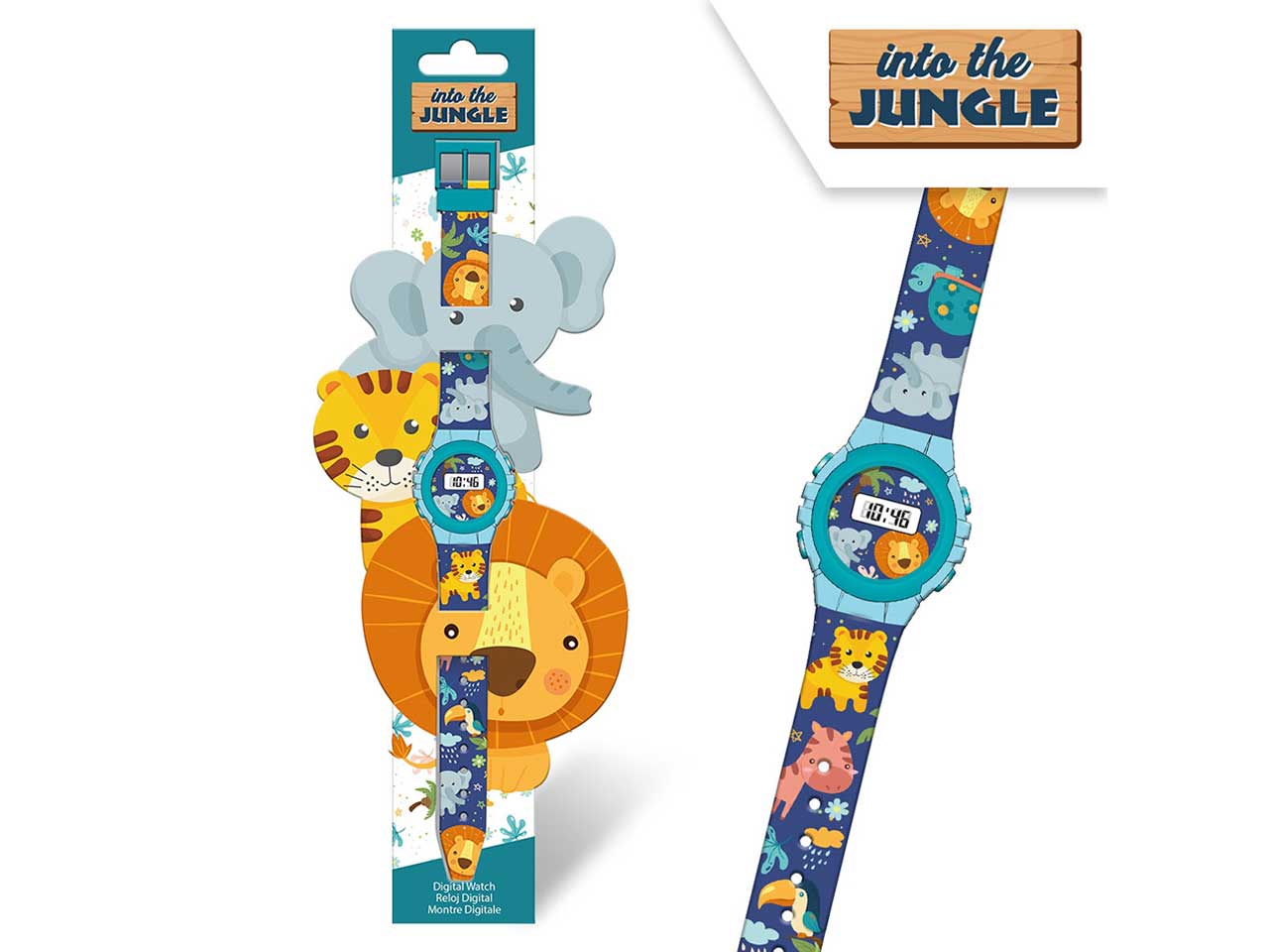 Orologio digitale into the jungle
