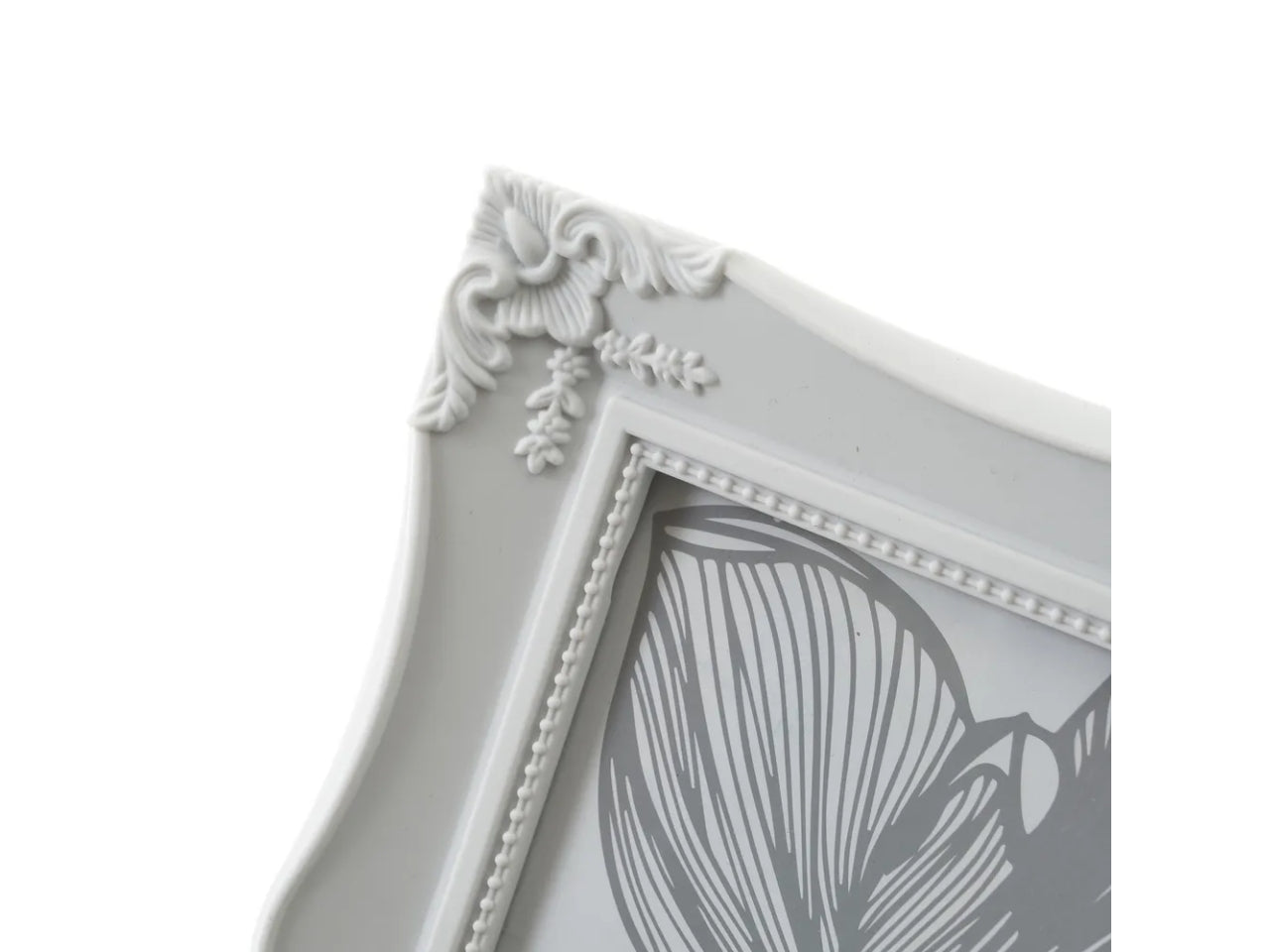 Cornice in plastica bianca stile shabby chic finestra foto 10x15 cm - Casaseleccion