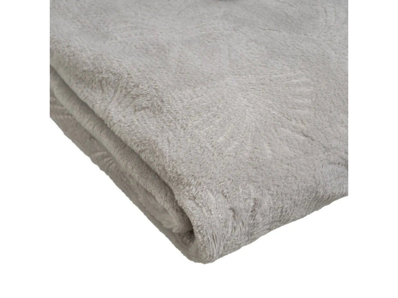 Coperta di flanella a rilievo colore pietra misura 130x160cm uia