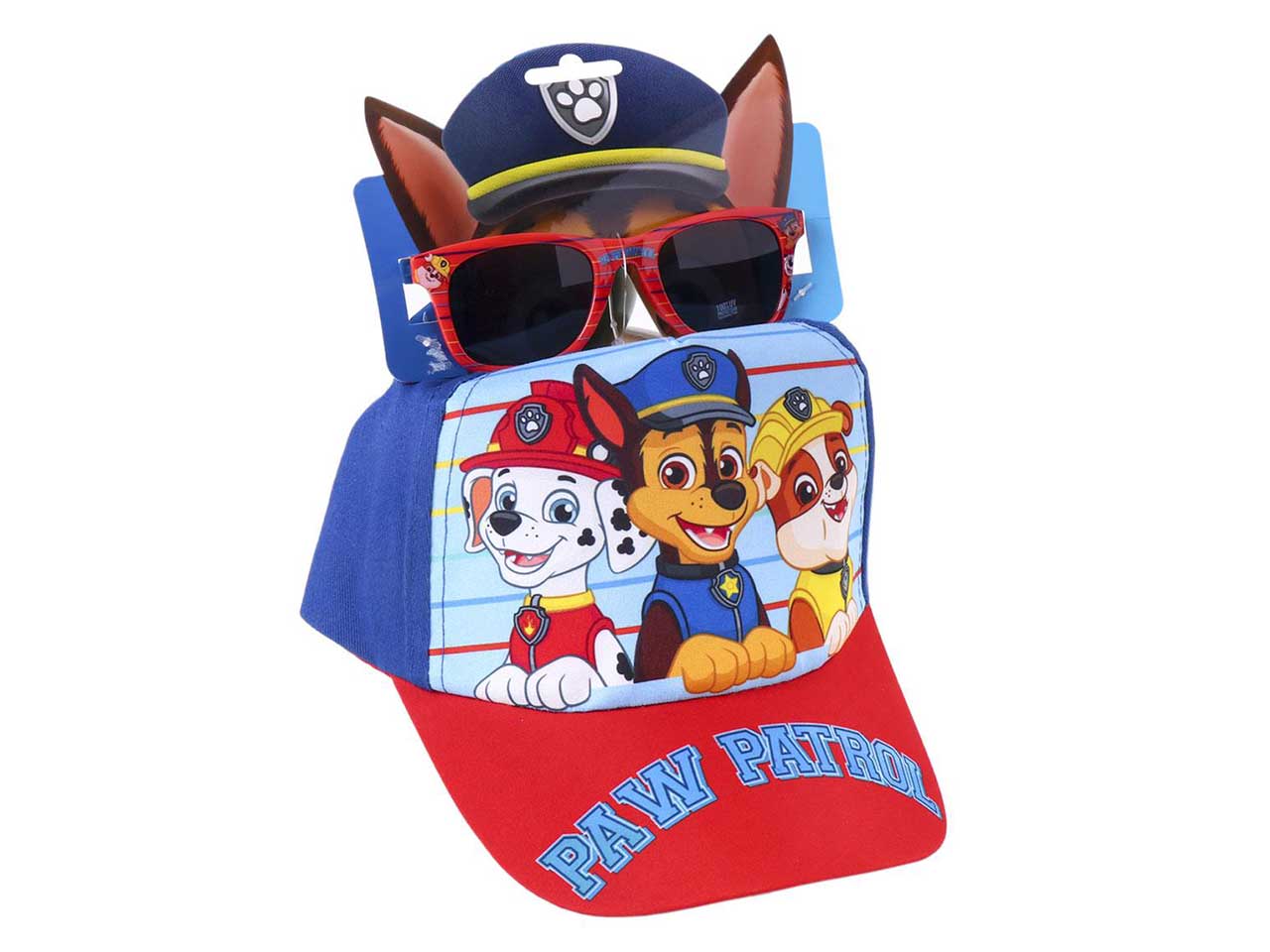 Paw patrol cappello con visiera e occhiali da sole