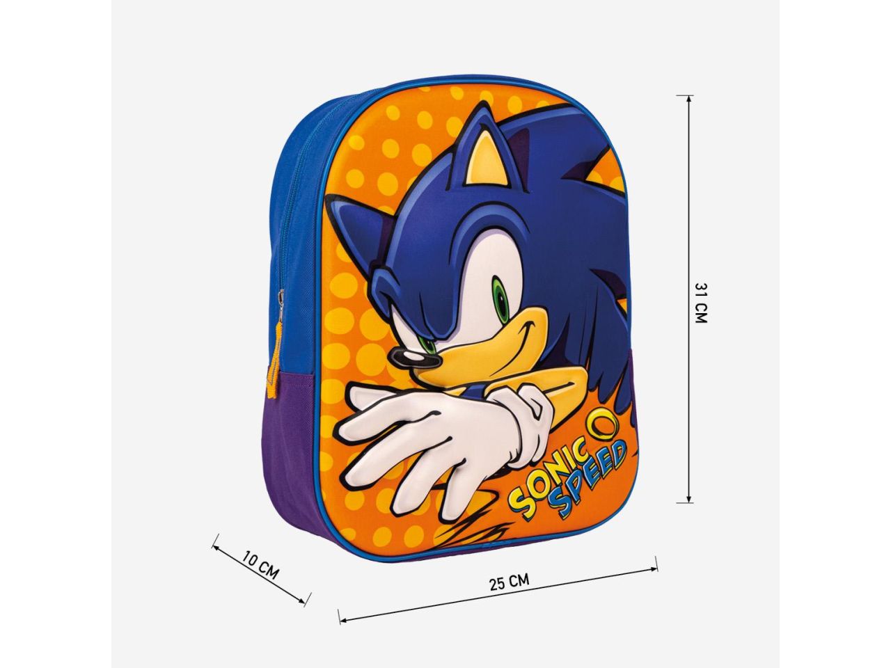 Zaino per bambini 3d sonic