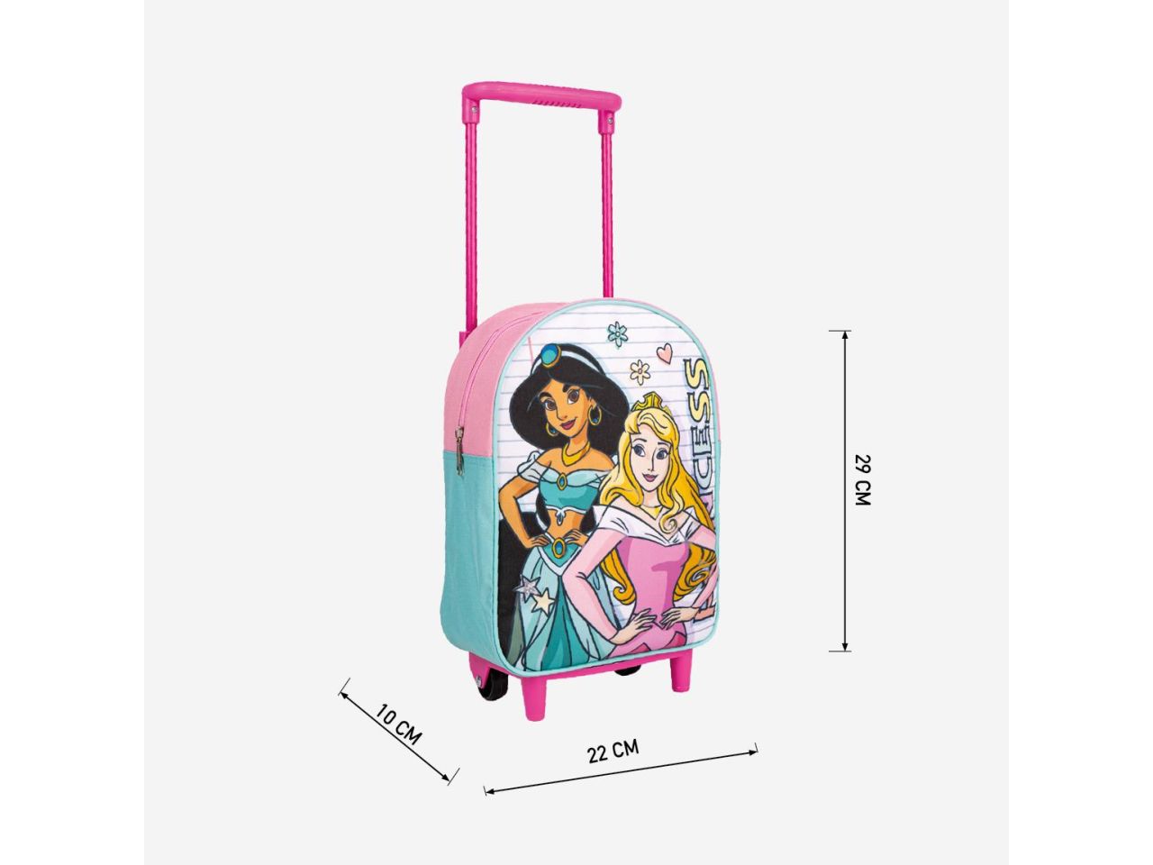 Zaino per bambini trolley scolastico princess