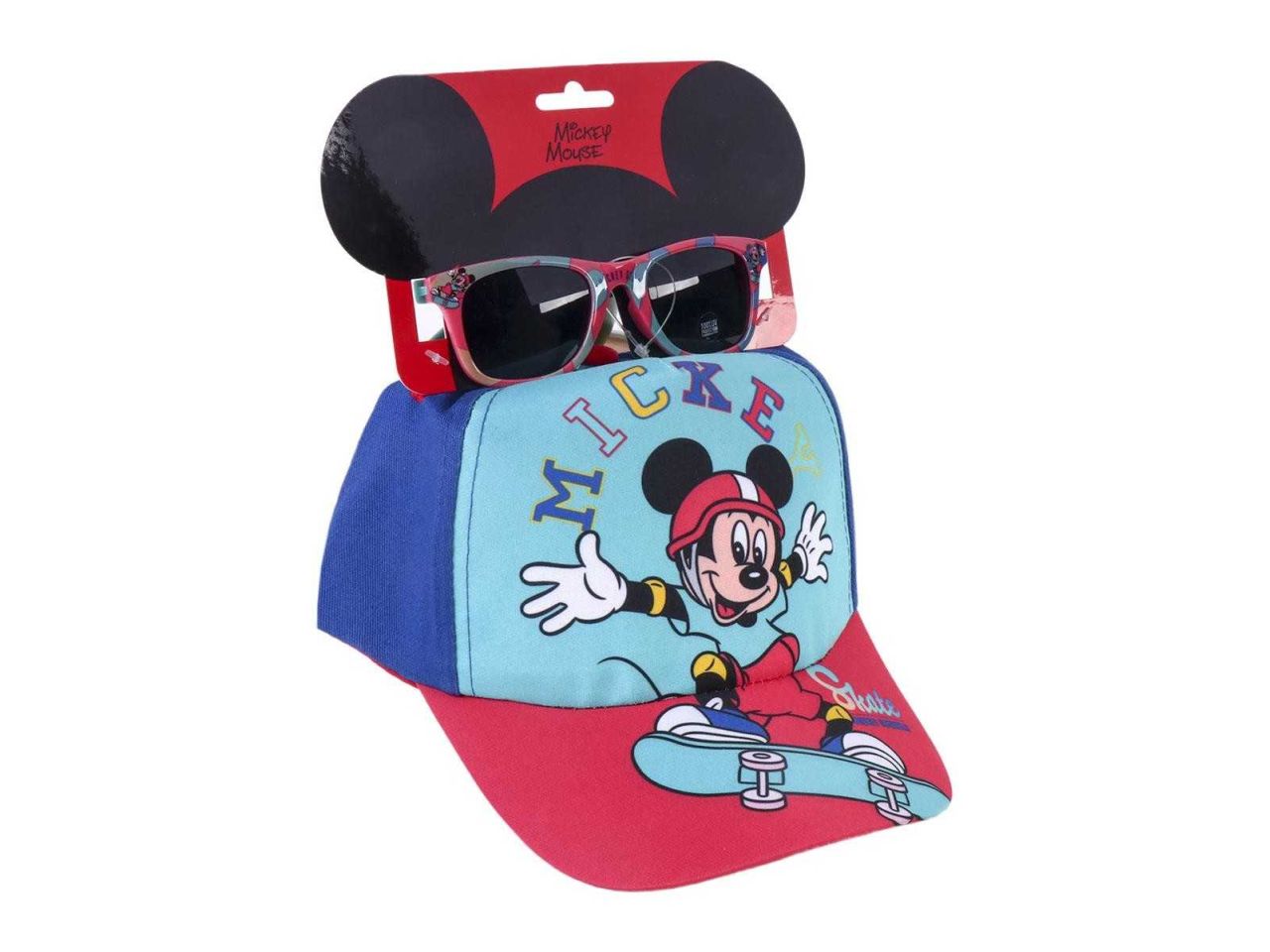 Cappello mare con visiera set de gafas de sol di mickey