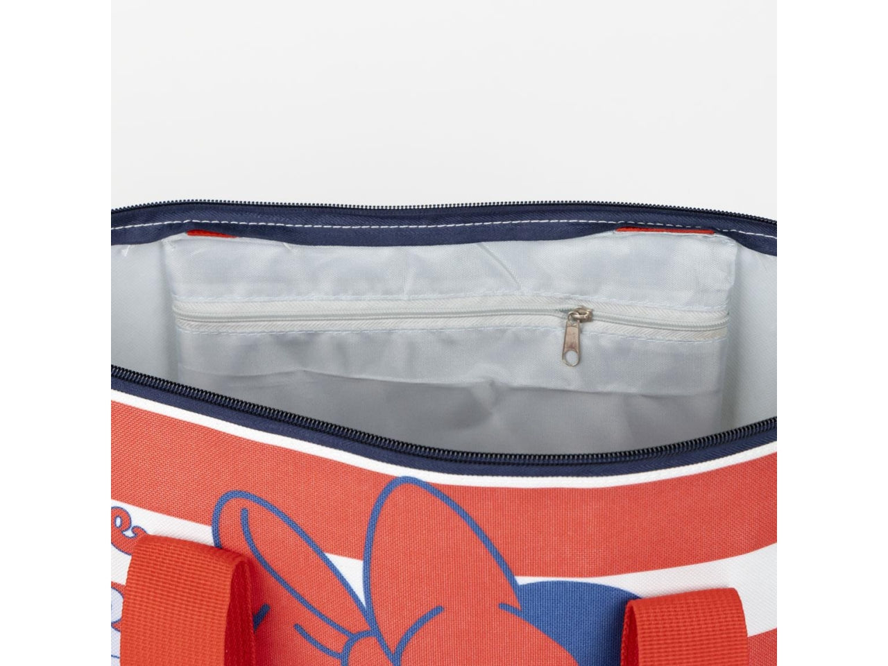 Borsa da spiaggia Minnie in poliestere, multicolor, ideale per mare, viaggio, shopping con piccola tasca laterale interna a cerniera - lunghezza 47 cm larghezza 34 cm altezza 15 cm - Cerdà