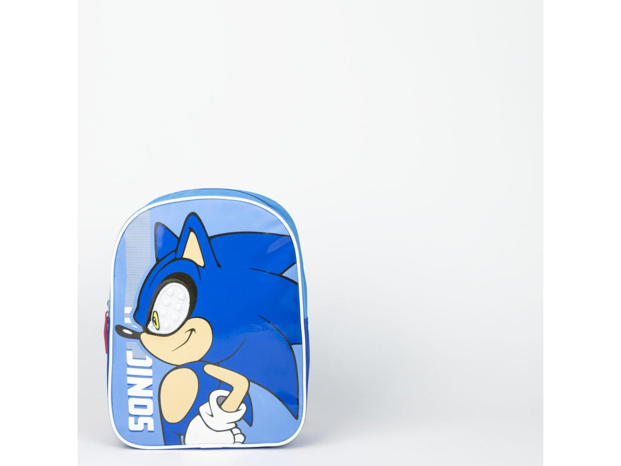 Zaino asilo Sonic per bambino in tessuto azzurro poliestere con occhi pop it 28.5x21x7 cm - Cerda