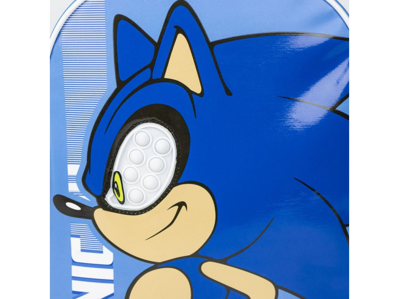 Zaino asilo Sonic per bambino in tessuto azzurro poliestere con occhi pop it 28.5x21x7 cm - Cerda