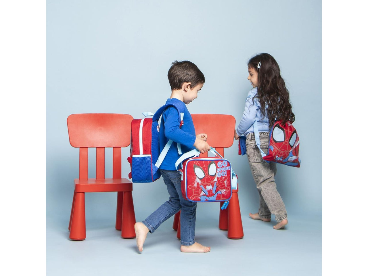 Portamerenda Spiderman termico in poliestere rosso 19x23 cm - Cerda