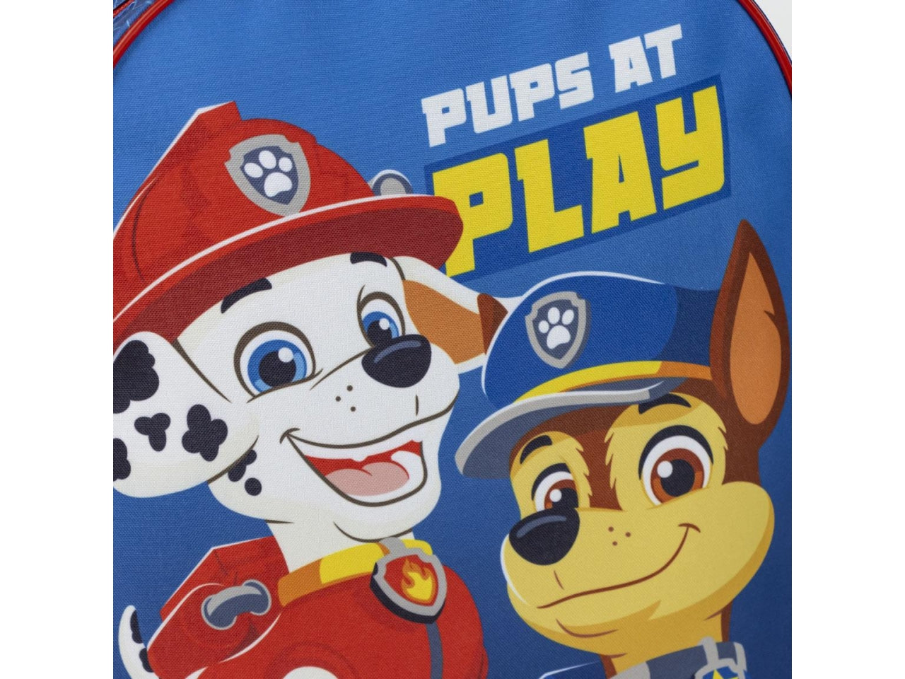 Zaino asilo Paw Patrol per bambino in poliestere blu e rosso 28x24x10 cm - Cerdà