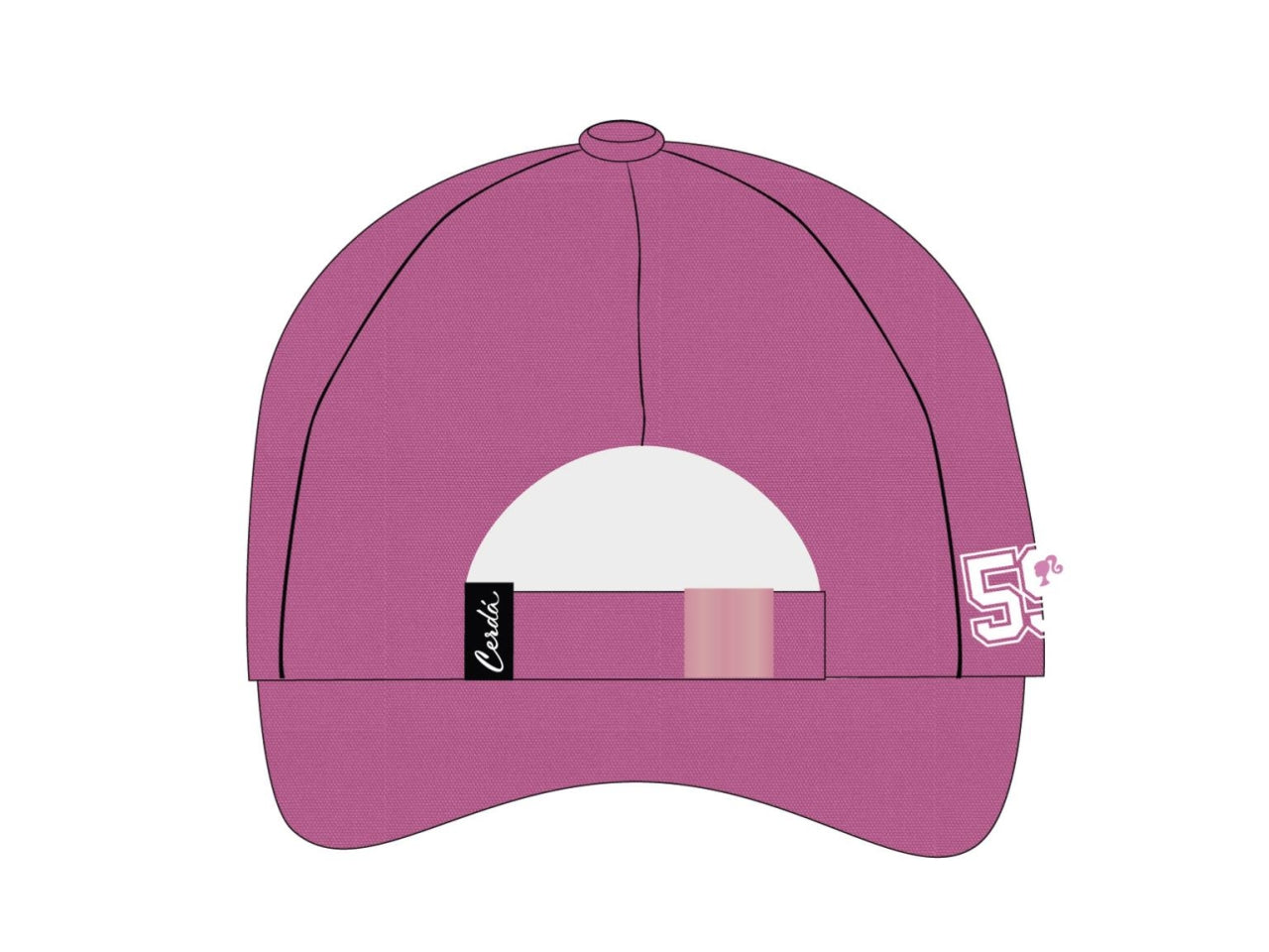 Cappello Barbie baseball bambina rosa cotone - Cerdà