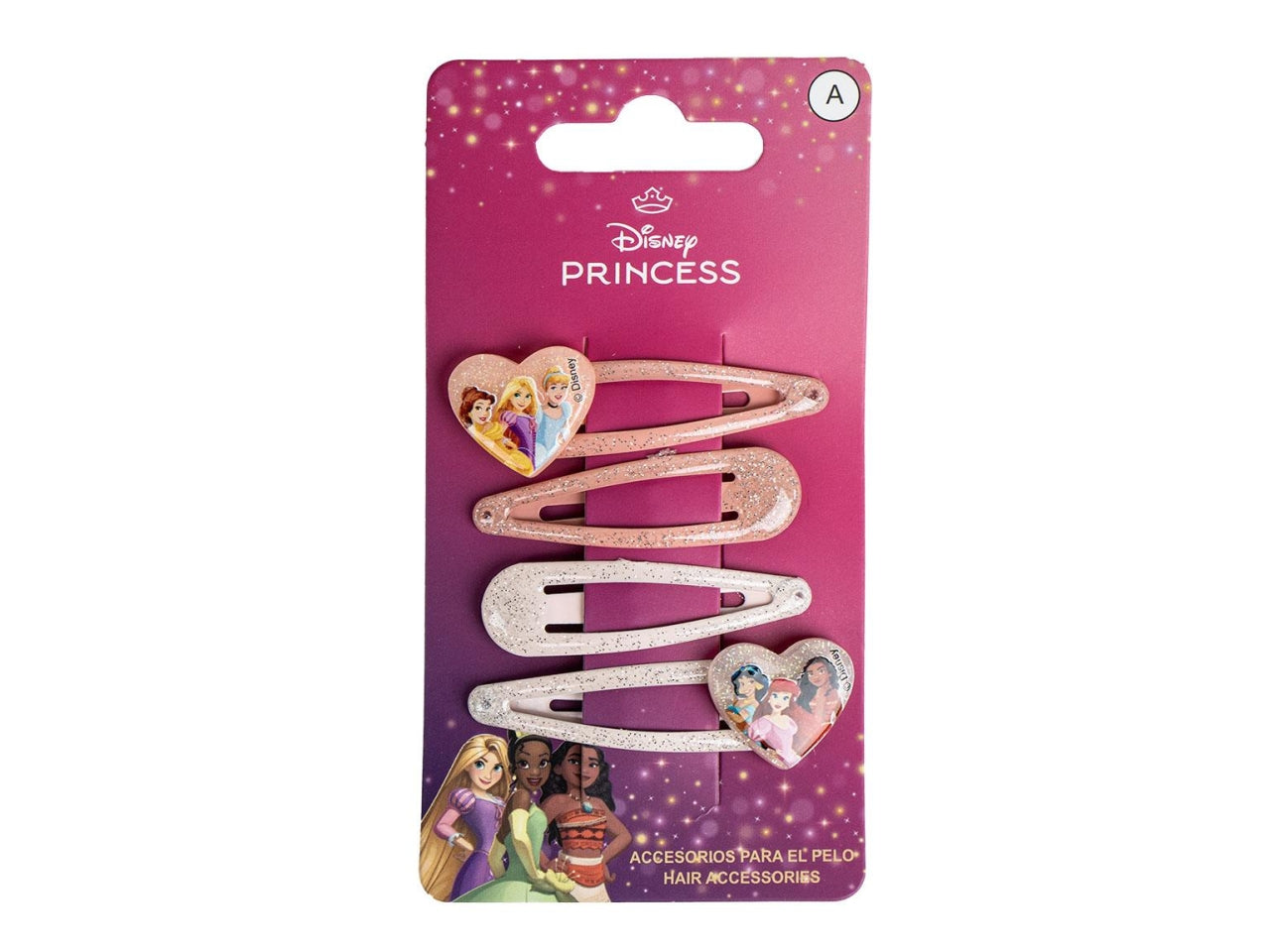 Princess fermagli per capelli set da 4 fermagli