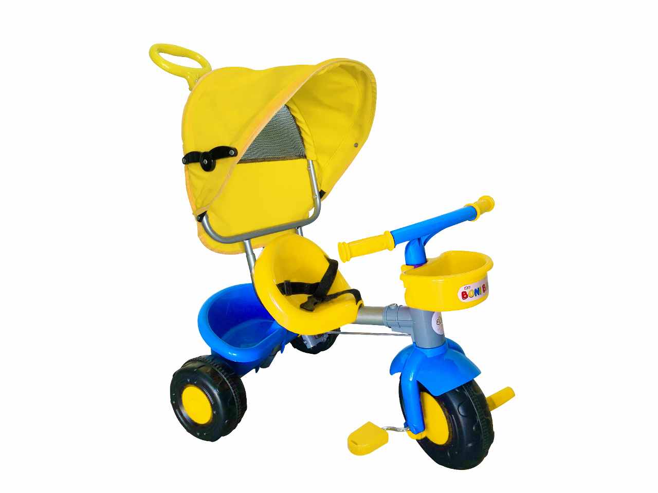 Triciclo giallo e azzurro 93-659