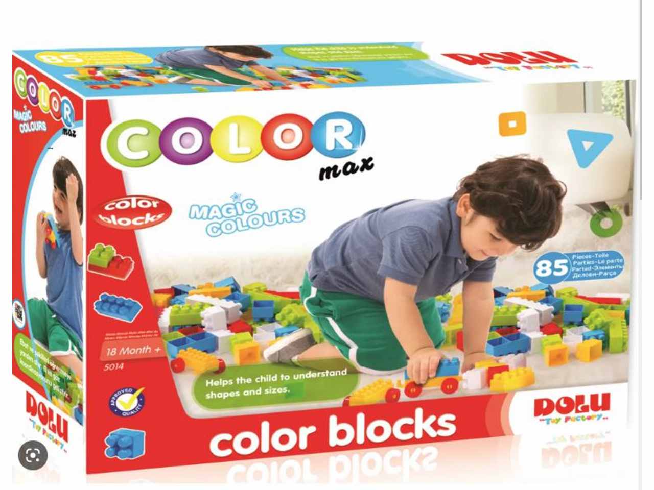 Costruzioni colorate da 85 pezzi