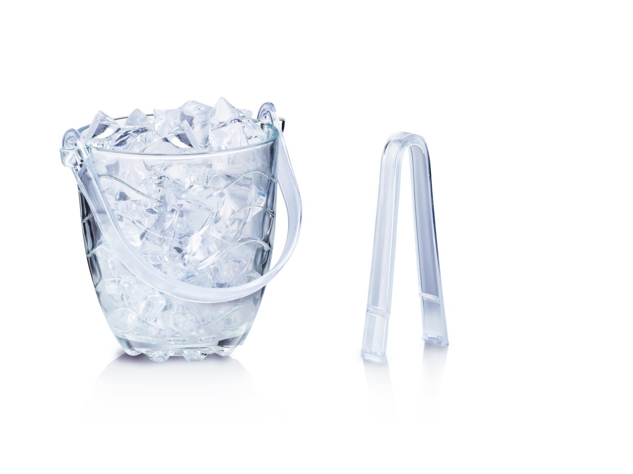 Secchiello per ghiaccio con pinza - 820ml 15x11,8x12,6cm