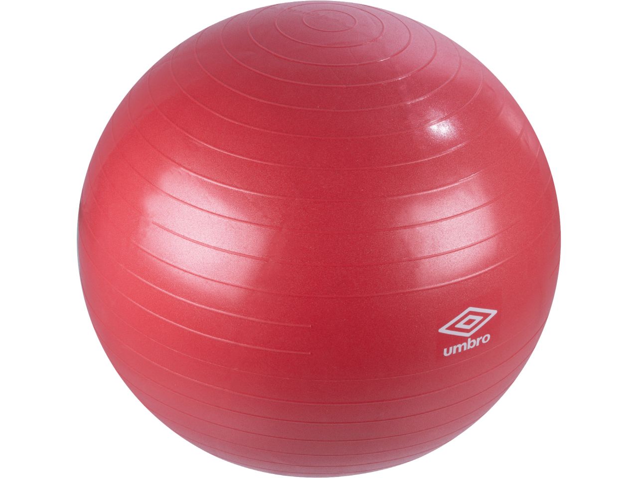 Palla da fitness rossa in pvc misura 75x75x75cm peso 1,57kg marca umbro