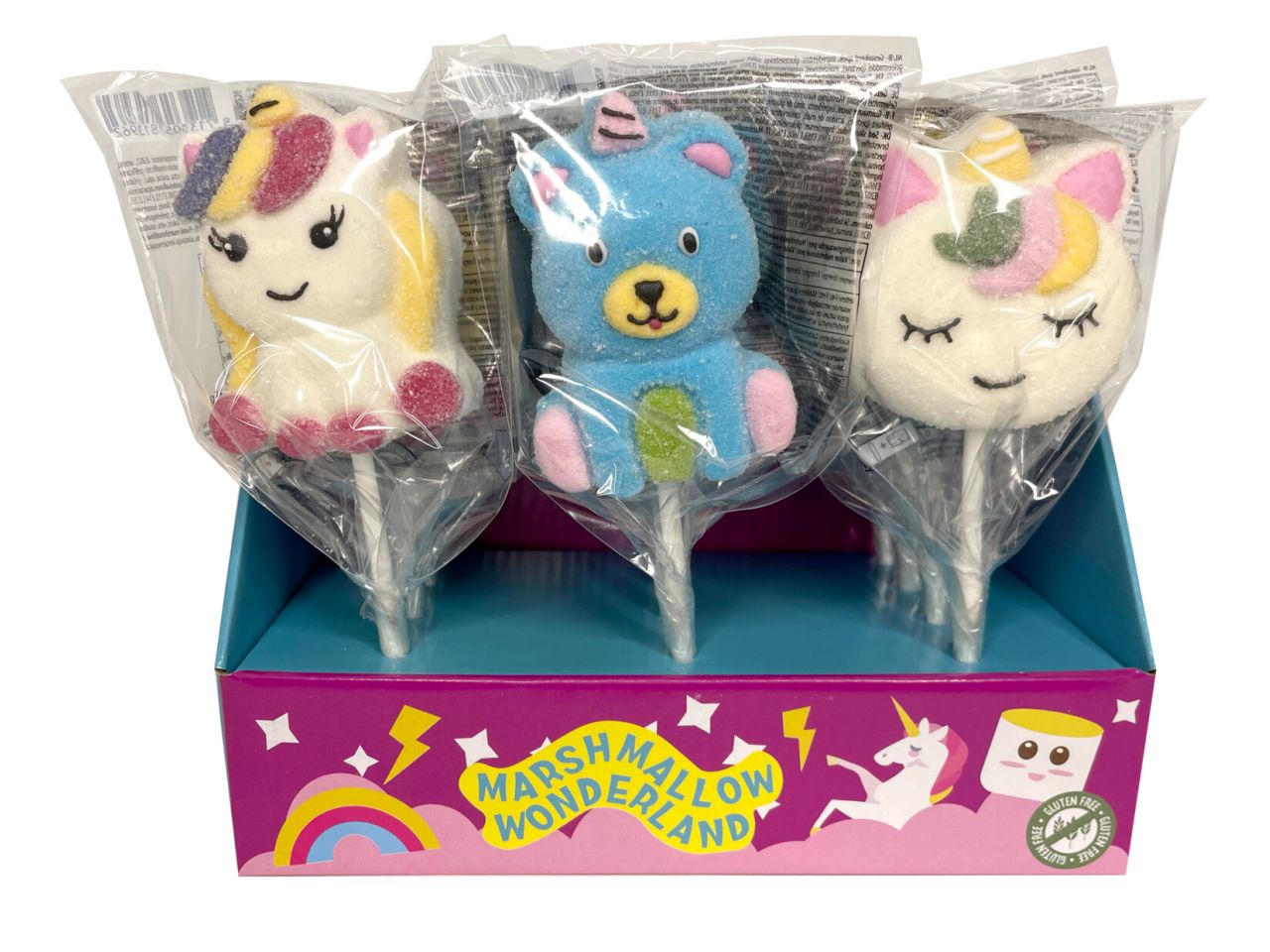 Marshmallow pops unicorn
