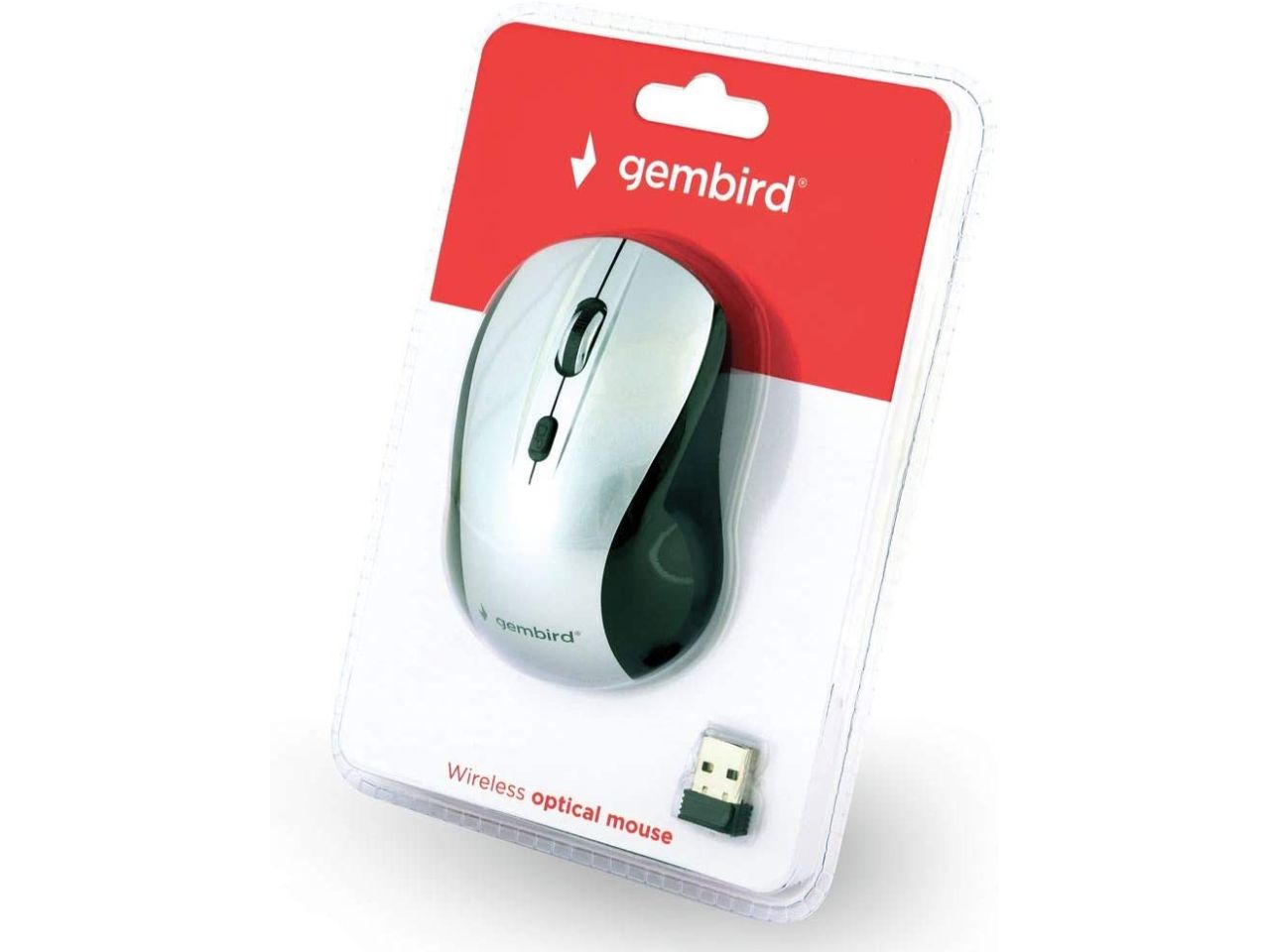 Mouse ottico wireless hd 800-1600 dpi nero