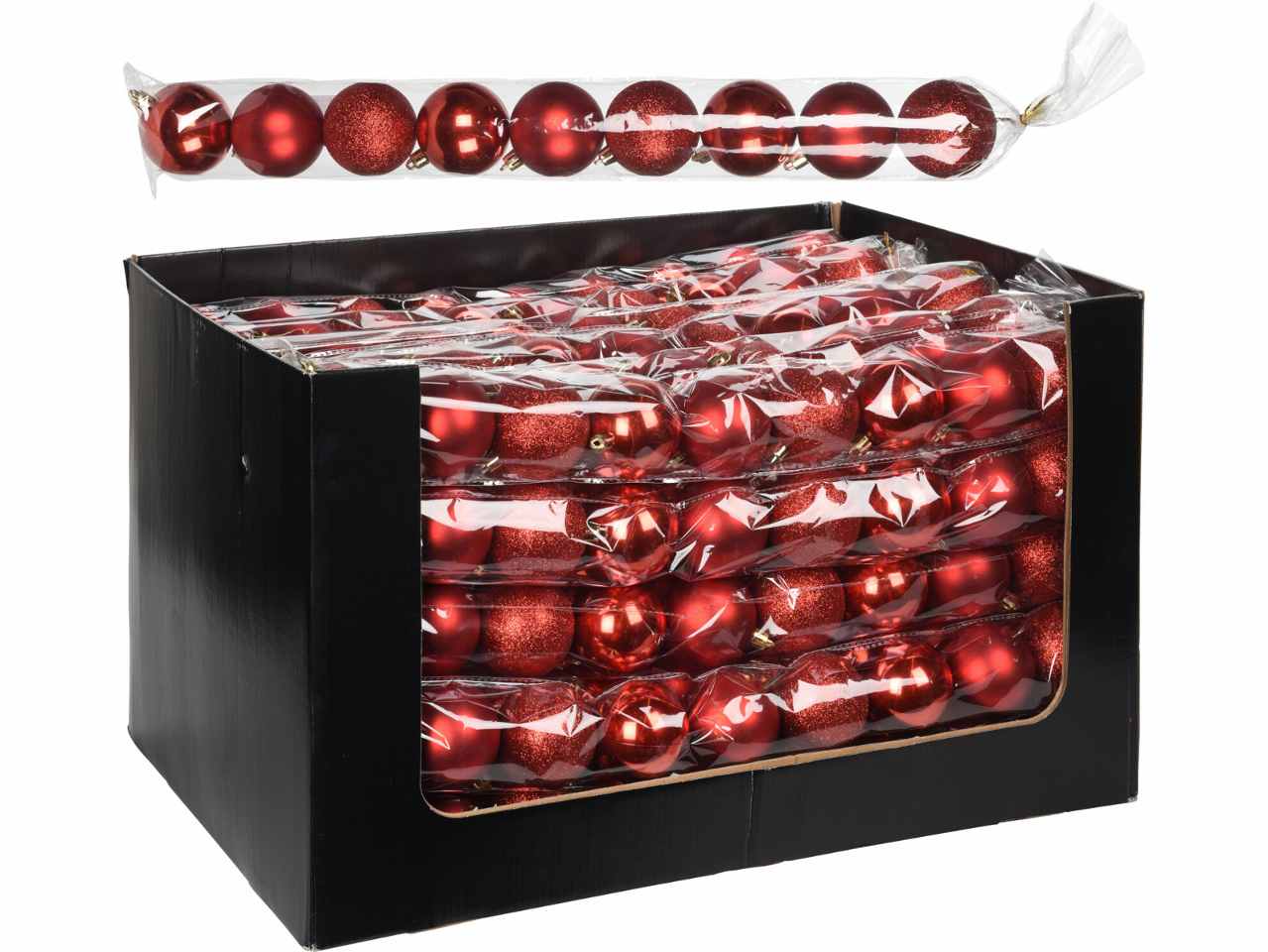 Sfera 60mm 9pezzi rosso