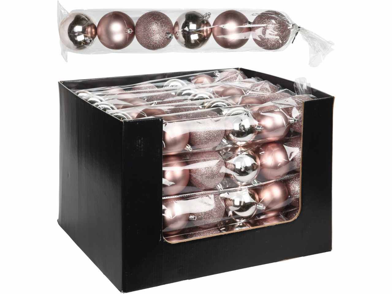 Sfera 6pezzi 70mm rosa